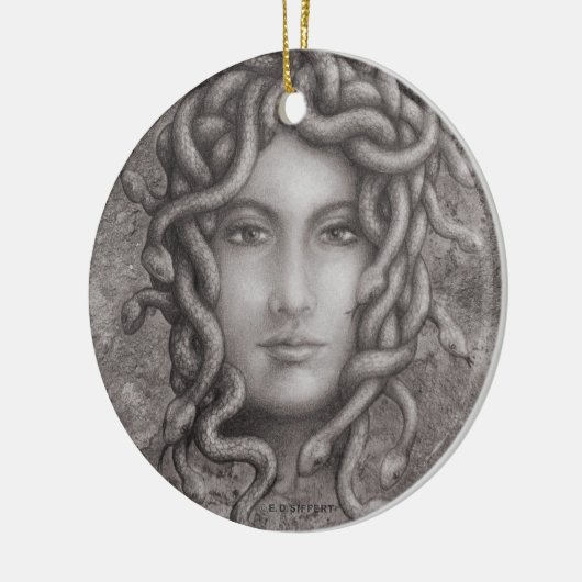 Medusa Keramikornament (Links)