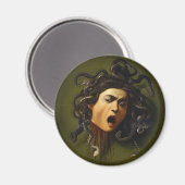 Medusa Kopf Caravaggio Malerei Kunst Mythologie ca Magnet (Vorderseite/Rückseite)