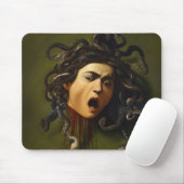 Medusa Kopf Caravaggio Malerei Kunst Mythologie ca Mousepad (Mit Mouse)