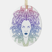 Medusa-Kopf Keramik Ornament (Rechts)