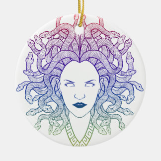Medusa-Kopf Keramik Ornament