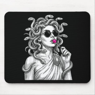 Medusa Lutscher Sonnenbrille Schlange vintage grie Mousepad