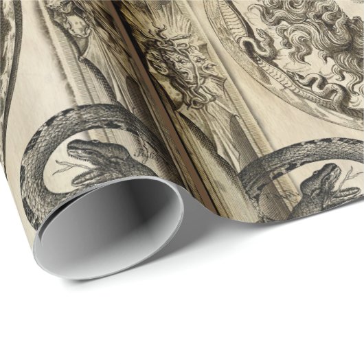 Medusa-Manuskript-Packpapier Geschenkpapier (Rolleneckpunkt)