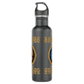Medusa Medallion Gold Edelstahlflasche (Rückseite)