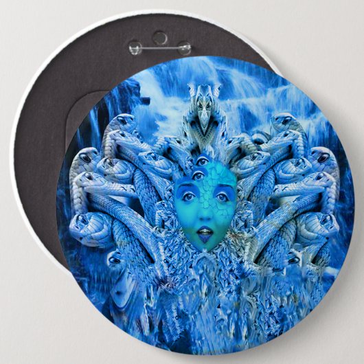 Medusa Metamorphose Button (Vorne & Hinten)