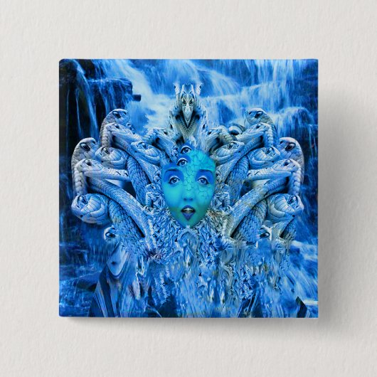 Medusa Metamorphose Button (Vorderseite)