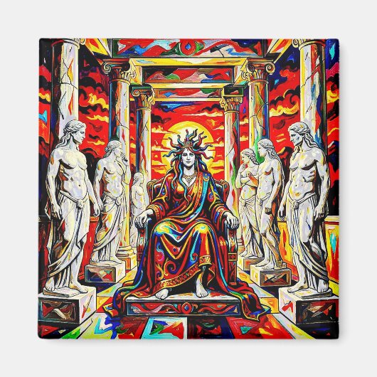 Medusa mit ihren Opfern Magnet (Vorne)