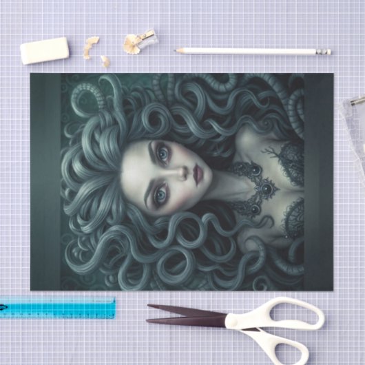 Medusa Mythisches Dekoupage Paper Seidenpapier (Handwerk)