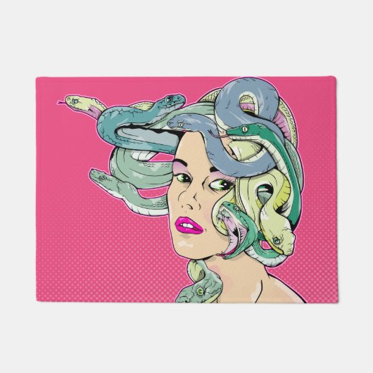 Medusa Pop Art Fußmatte (Vorderseite)