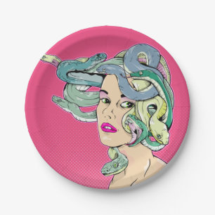 Medusa Pop Art Pappteller