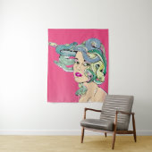 Medusa Pop Art Wandteppich (Beispiel)