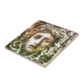 Medusa Portrait eines Gorgon Fliese (Seite)