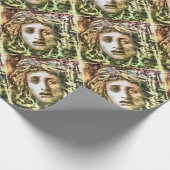 Medusa Portrait eines Gorgon Geschenkpapier (Ecke)