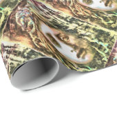 Medusa Portrait eines Gorgon Geschenkpapier (Rolleneckpunkt)