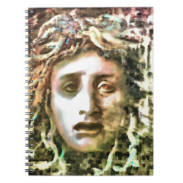 Medusa Portrait eines Gorgon Notizblock