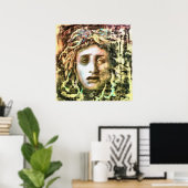 Medusa Portrait eines Gorgon Poster (Heimbüro)