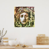Medusa Portrait eines Gorgon Poster (Küche)