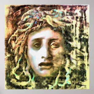 Medusa Portrait eines Gorgon Poster