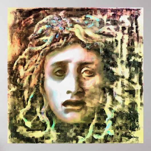 Medusa Portrait eines Gorgon Poster (Vorne)