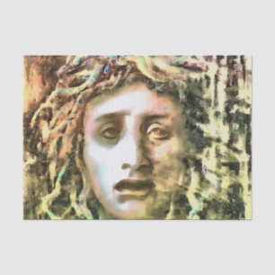 Medusa Portrait eines Gorgon Seidenpapier