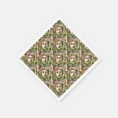 Medusa Portrait eines Gorgon Serviette (Ecke)