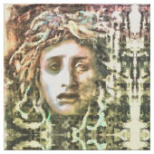 Medusa Portrait eines Gorgon Stoff (Nahaufnahme)