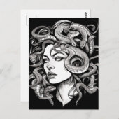 Medusa Postkarte (Vorne/Hinten)