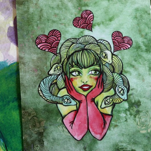 Medusa Postkarte