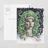 Medusa Postkarte (Vorne/Hinten)