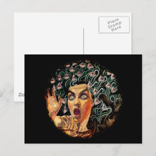 Medusa Postkarte (Vorne/Hinten)