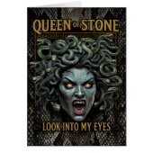 Medusa Queen of Stone Greeting Card - Anpassbar (Vorne)