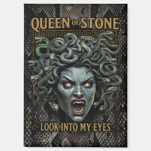 Medusa Queen of Stone Magnet (Vorderseite)