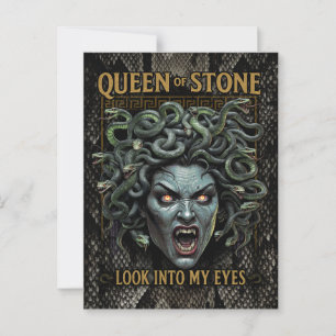 Medusa Queen of Stone Postcard Postkarte