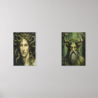Medusa Renaissance Stil Bilderwand Sets