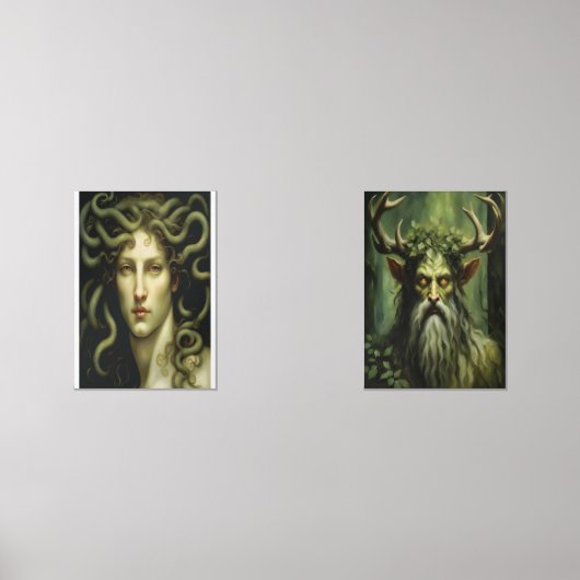 Medusa Renaissance Stil Bilderwand Sets (Vorderseite)