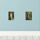 Medusa Renaissance Stil Bilderwand Sets (Holzboden)
