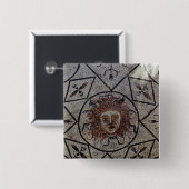 Medusa, römisches Mosaik vom Haus von Orpheus Button (Vorne & Hinten)