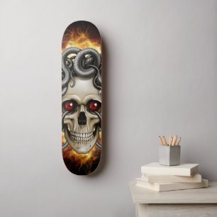Medusa-Schädel Skateboard
