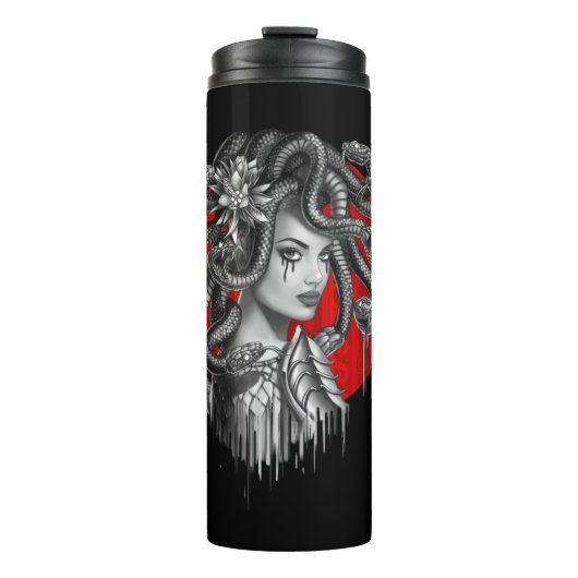 MEDUSA - Schlangenkopfmädchen aus dem griechischen Thermosbecher (Vorderseite)