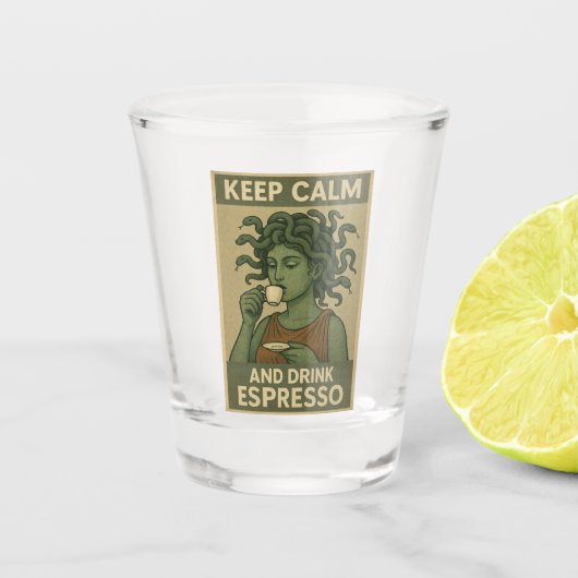 Medusa Schnapsglas (Vorderseite)