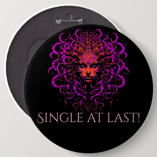 Medusa, Single endlich Gast der Ehre Button (Vorne & Hinten)