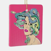 Medusa Snake Hair Keramikornament (Rechts)