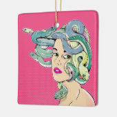 Medusa Snake Hair Keramikornament (Links)