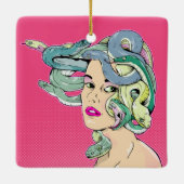 Medusa Snake Hair Keramikornament (Rückseite)