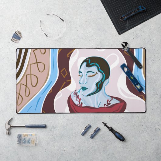 Medusa Snake Lady - Half Lady Half Snake Schreibtischunterlage (Arbeitsplatz)