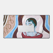 Medusa Snake Lady - Half Lady Half Snake Schreibtischunterlage (Tastatur & Maus)