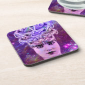 Medusa Snake Woman Getränkeuntersetzer (Linke Seite)