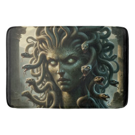 Medusa Stare of Death Head of Snakes Badematte