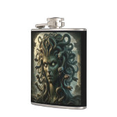 Medusa Stare of Death Head of Snakes Flachmann (Links)