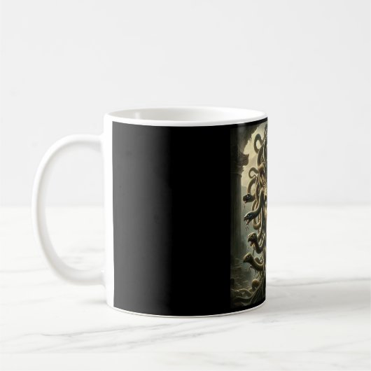 Medusa Stare of Death Head of Snakes Kaffeetasse (Links)